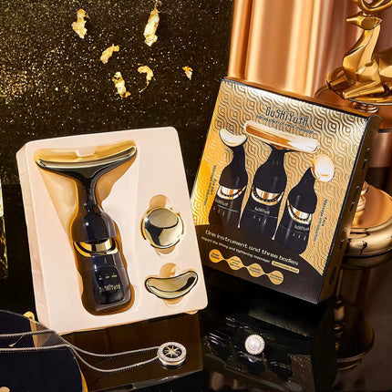 3-in-1 Microcurrent Face & Neck Massager | Anti-Wrinkle Facial Lifting Device