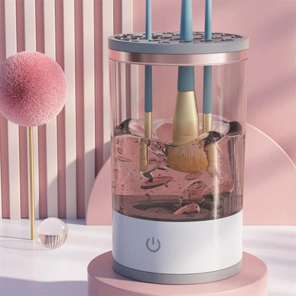 Automatic Electric Makeup Brush Cleaner – Spinning Deep Cleaning & Quick Dry Machine