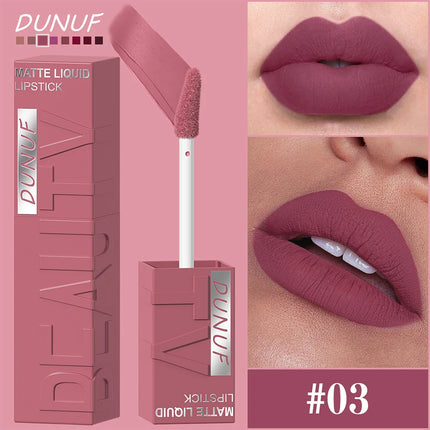Waterproof Matte Velvet Lipstick | Long-Lasting Hydrating Lip Gloss