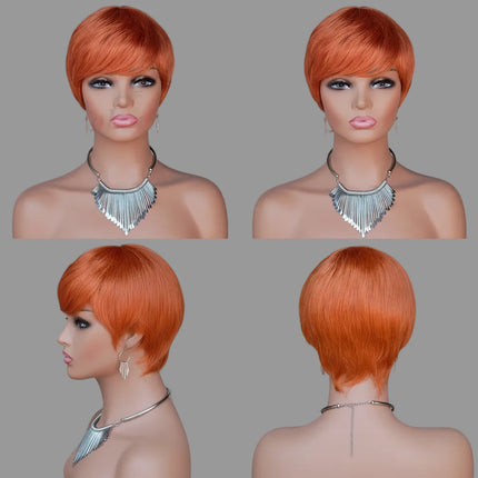 Blonde 613 Short Pixie Cut Wig with Bangs