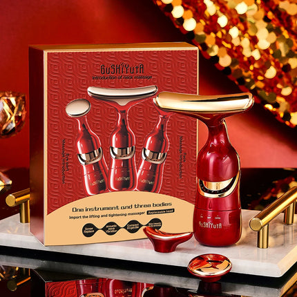 3-in-1 Microcurrent Face & Neck Massager | Anti-Wrinkle Facial Lifting Device