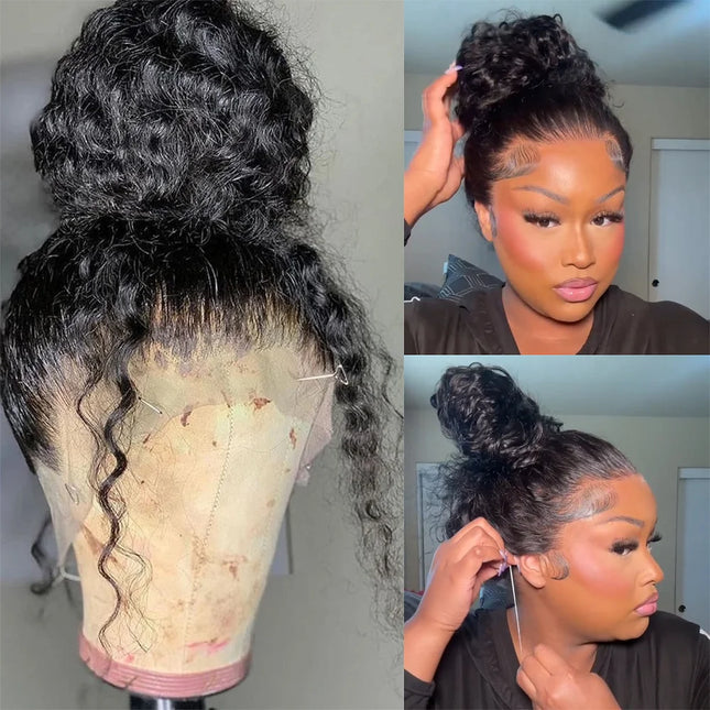 360 Full Lace Front Water Wave Human Hair Wig