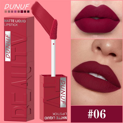 Waterproof Matte Velvet Lipstick | Long-Lasting Hydrating Lip Gloss