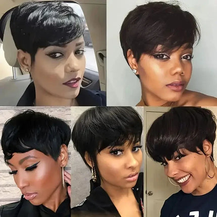 Blonde 613 Short Pixie Cut Wig with Bangs