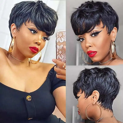 Blonde 613 Short Pixie Cut Wig with Bangs