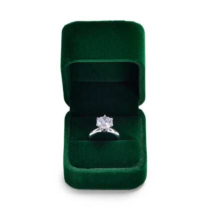 Luxury Velvet Ring Box | Elegant Jewelry Gift Box for Proposals