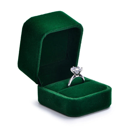 Luxury Velvet Ring Box | Elegant Jewelry Gift Box for Proposals