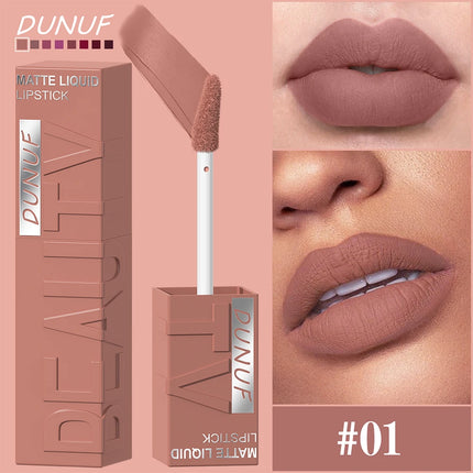 Waterproof Matte Velvet Lipstick | Long-Lasting Hydrating Lip Gloss