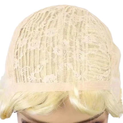 Blonde 613 Short Pixie Cut Wig with Bangs