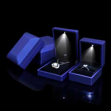 Premium LED Lighted Ring Box for Engagement & Wedding Proposals