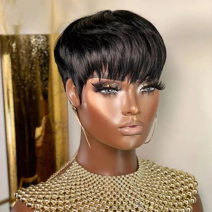 Blonde 613 Short Pixie Cut Wig with Bangs