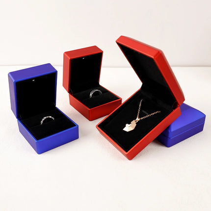 Premium LED Lighted Ring Box for Engagement & Wedding Proposals