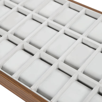 Large 30-Slot Wooden Watch Box Organizer | Premium Watch Collection Display Case