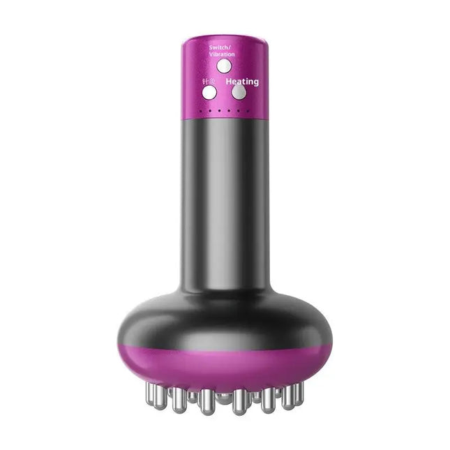 Handheld Electric Lymphatic Drainage Machine Meridian Body Abdominal Massage Brush With Adjustable Guasha Hot Compress